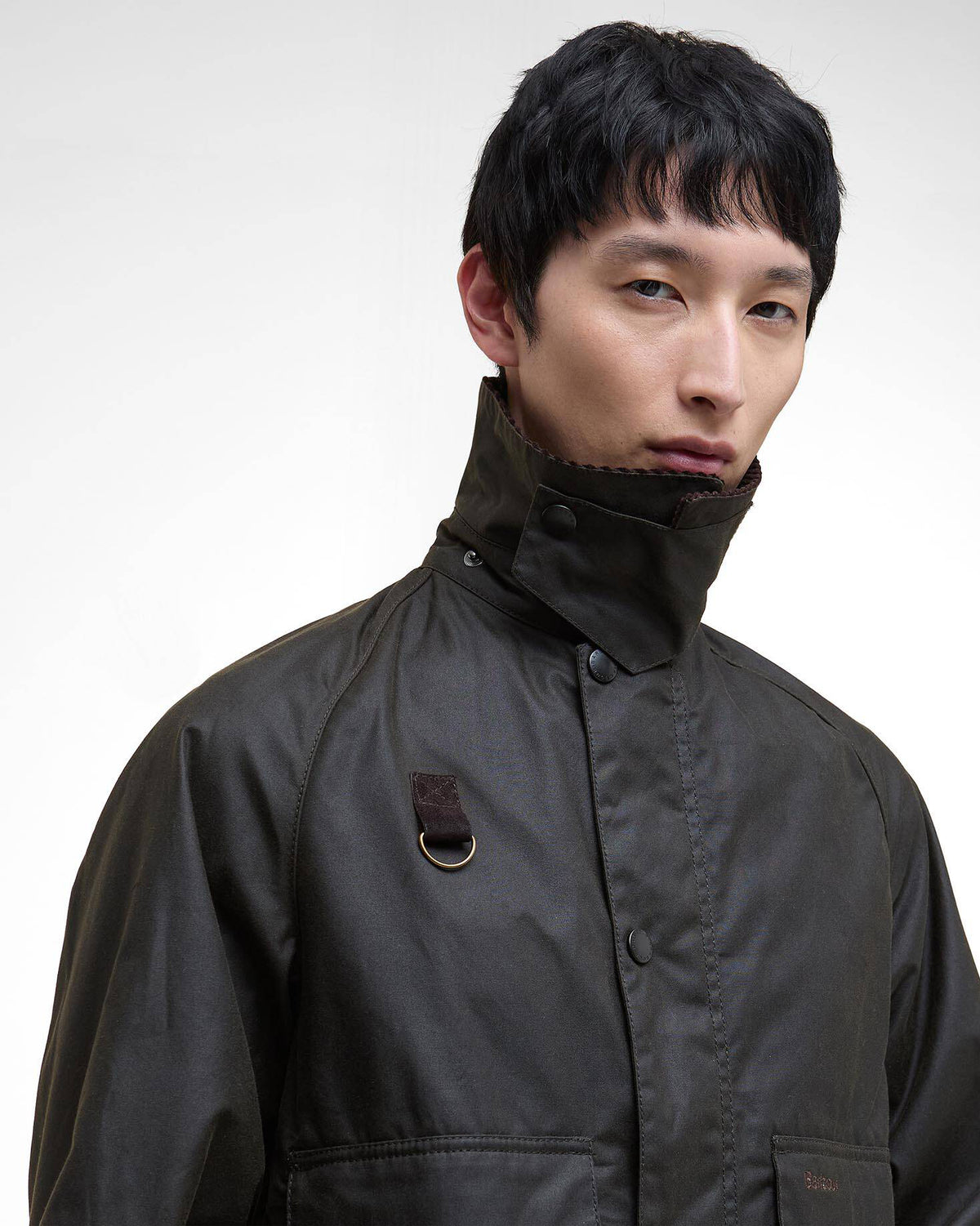 Barbour Heritage Spey Slim Waxed Jacket - Olive | Barbour Jackets & Coats | JEANSTORE