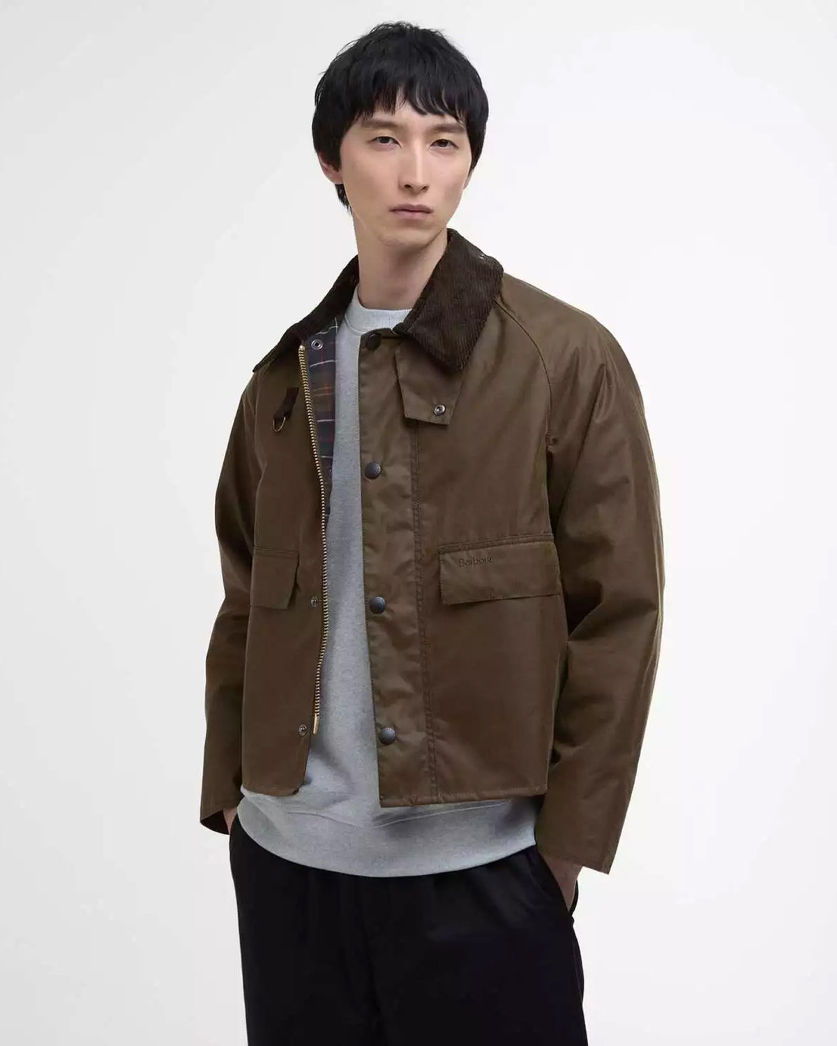 Barbour Heritage Spey Slim Waxed Jacket - Beech