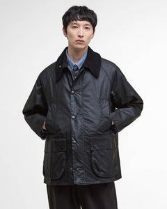 Barbour Heritage Oversized Bedale Waxed Jacket - Black