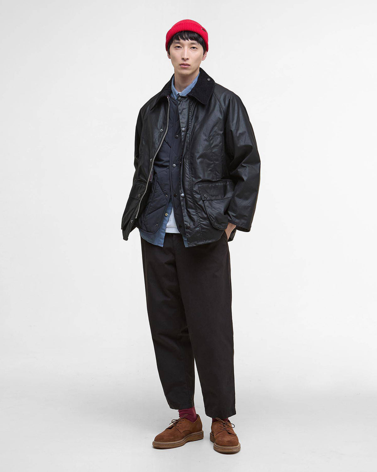 Barbour Heritage Oversized Bedale Waxed Jacket - Black | Barbour Jackets & Coats | JEANSTORE