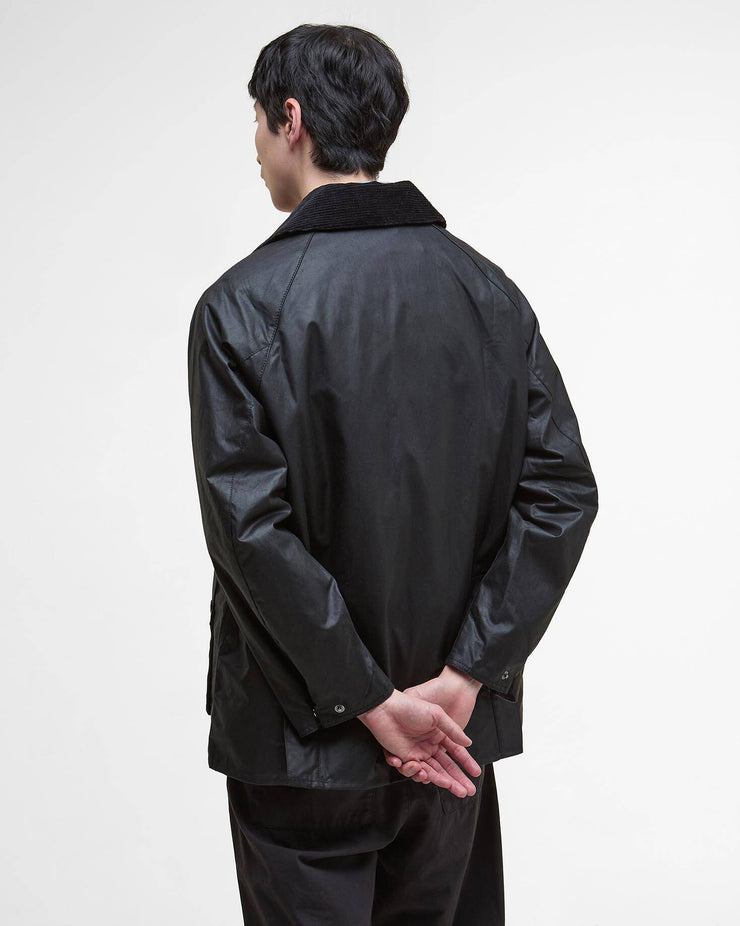 Barbour Heritage Oversized Bedale Waxed Jacket - Black