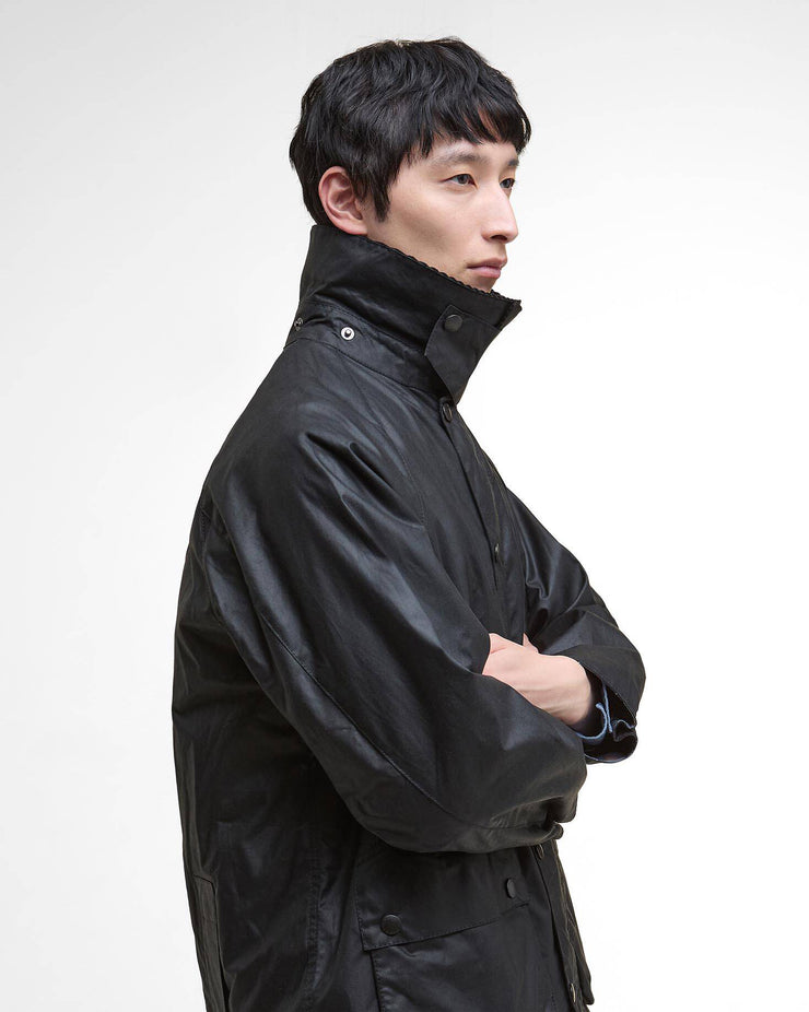 Barbour Heritage Oversized Bedale Waxed Jacket - Black