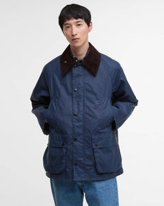 Barbour Heritage Oversized Bedale Waxed Jacket - Washed Cobalt