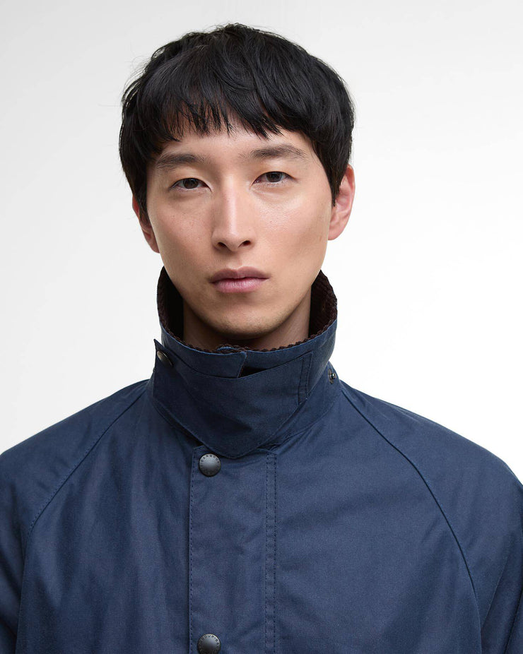 Barbour Heritage Oversized Bedale Waxed Jacket - Washed Cobalt