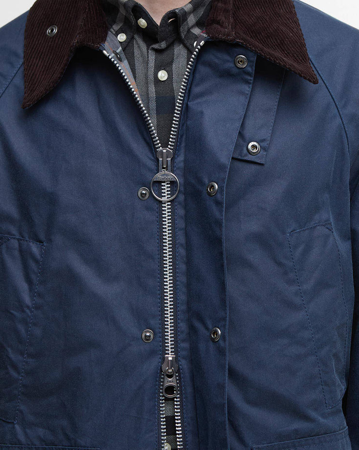 Barbour Heritage Oversized Bedale Waxed Jacket - Washed Cobalt