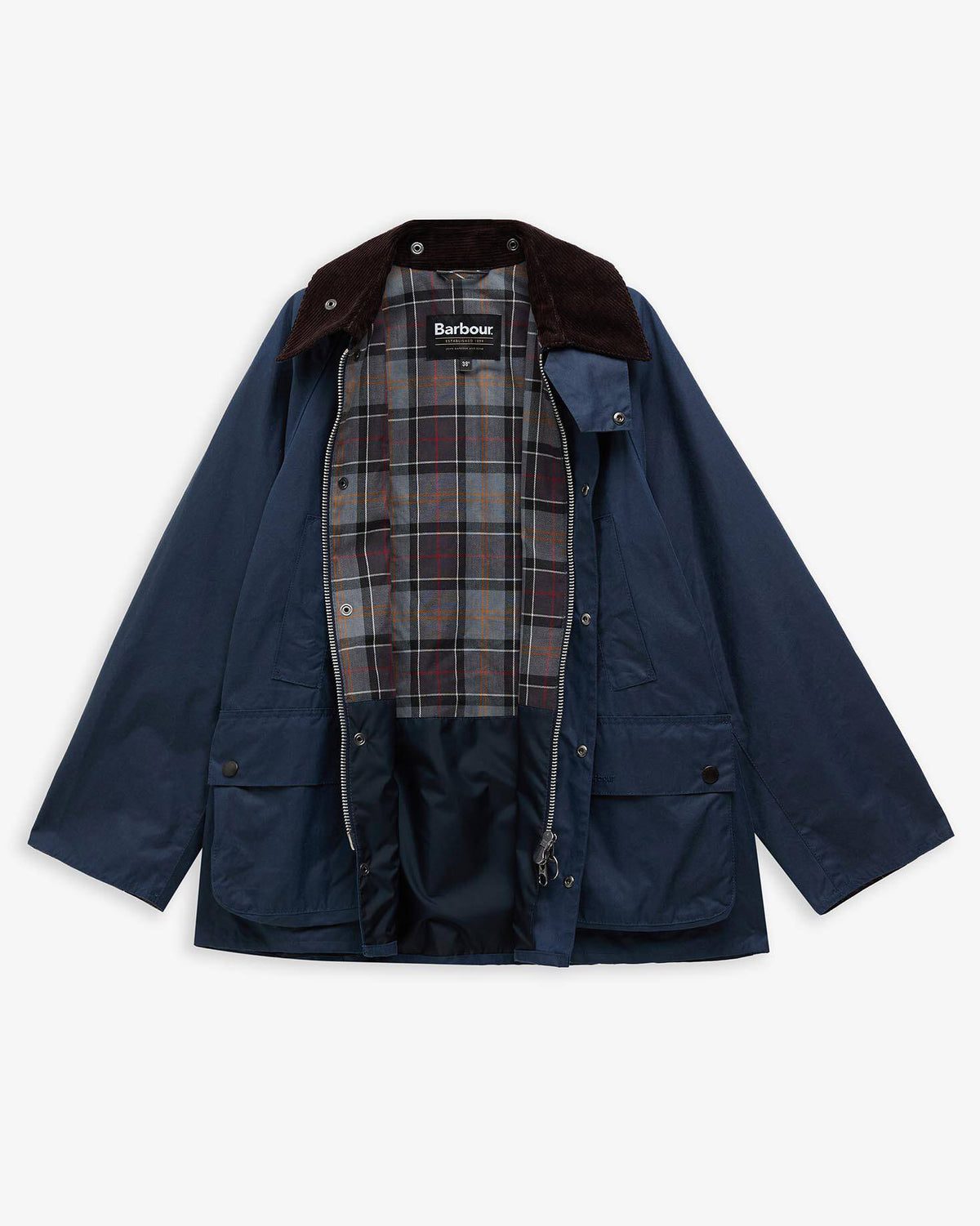 Barbour Heritage Oversized Bedale Waxed Jacket - Washed Cobalt | Barbour Jackets & Coats | JEANSTORE