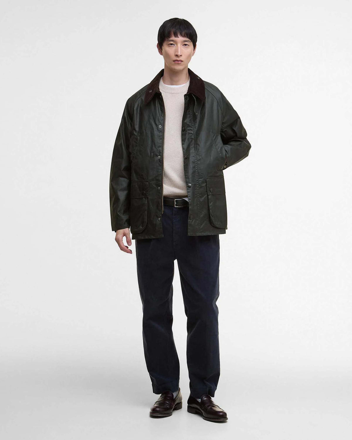 Barbour Heritage Oversized Bedale Waxed Jacket - Sage
