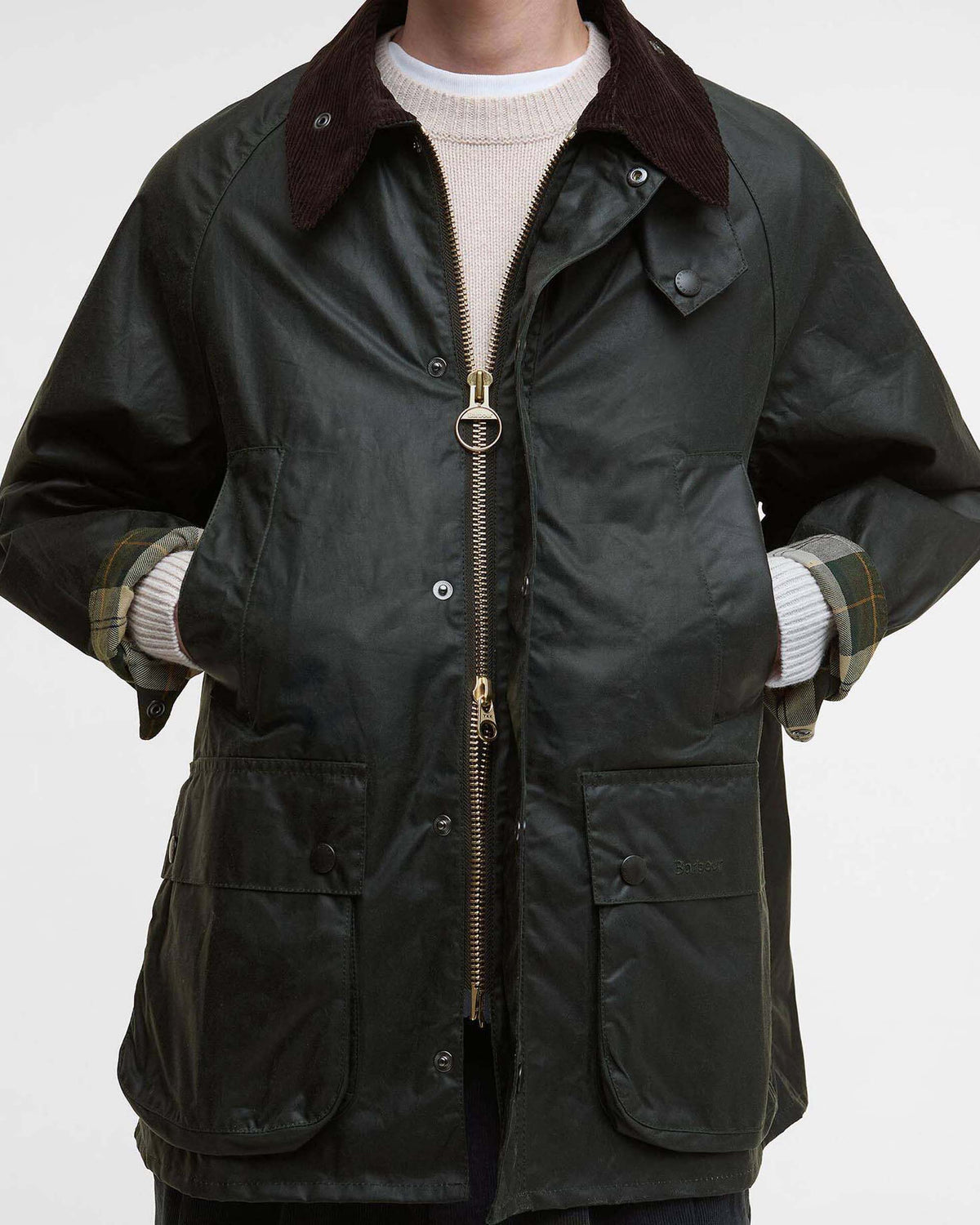 Barbour Heritage Oversized Bedale Waxed Jacket - Sage