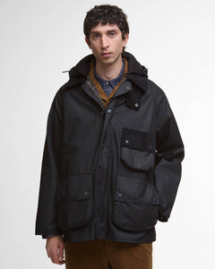 Barbour Heritage Modified Solway Wax Jacket - Black