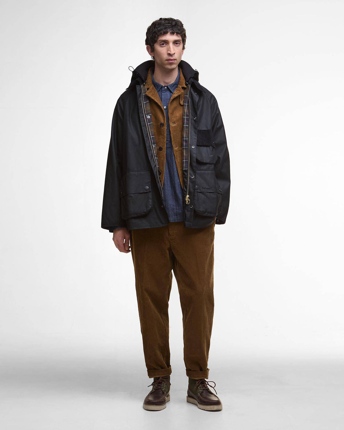 Barbour Heritage Modified Solway Wax Jacket - Black