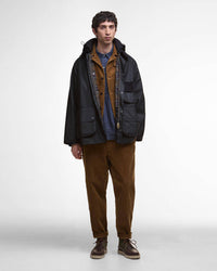 Barbour Heritage Modified Solway Wax Jacket - Black