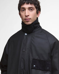 Barbour Heritage Modified Solway Wax Jacket - Black