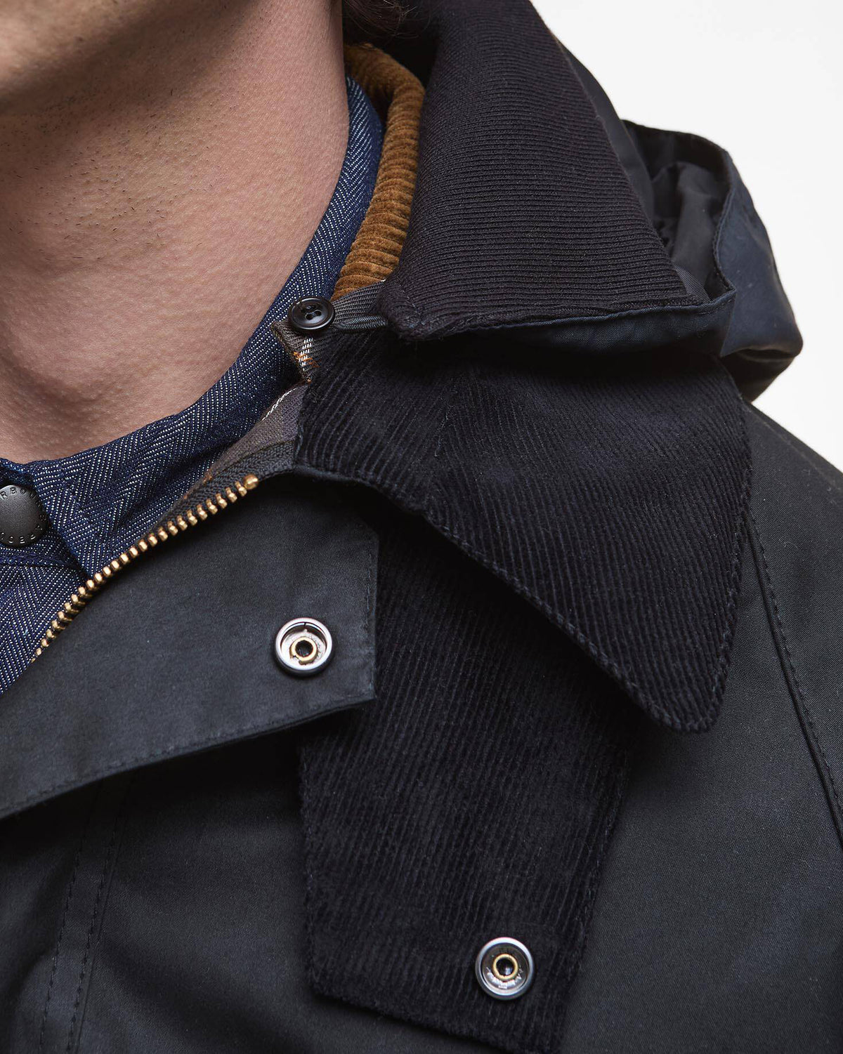 Barbour Heritage Modified Solway Wax Jacket - Black