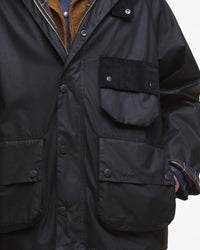 Barbour Heritage Modified Solway Wax Jacket - Black