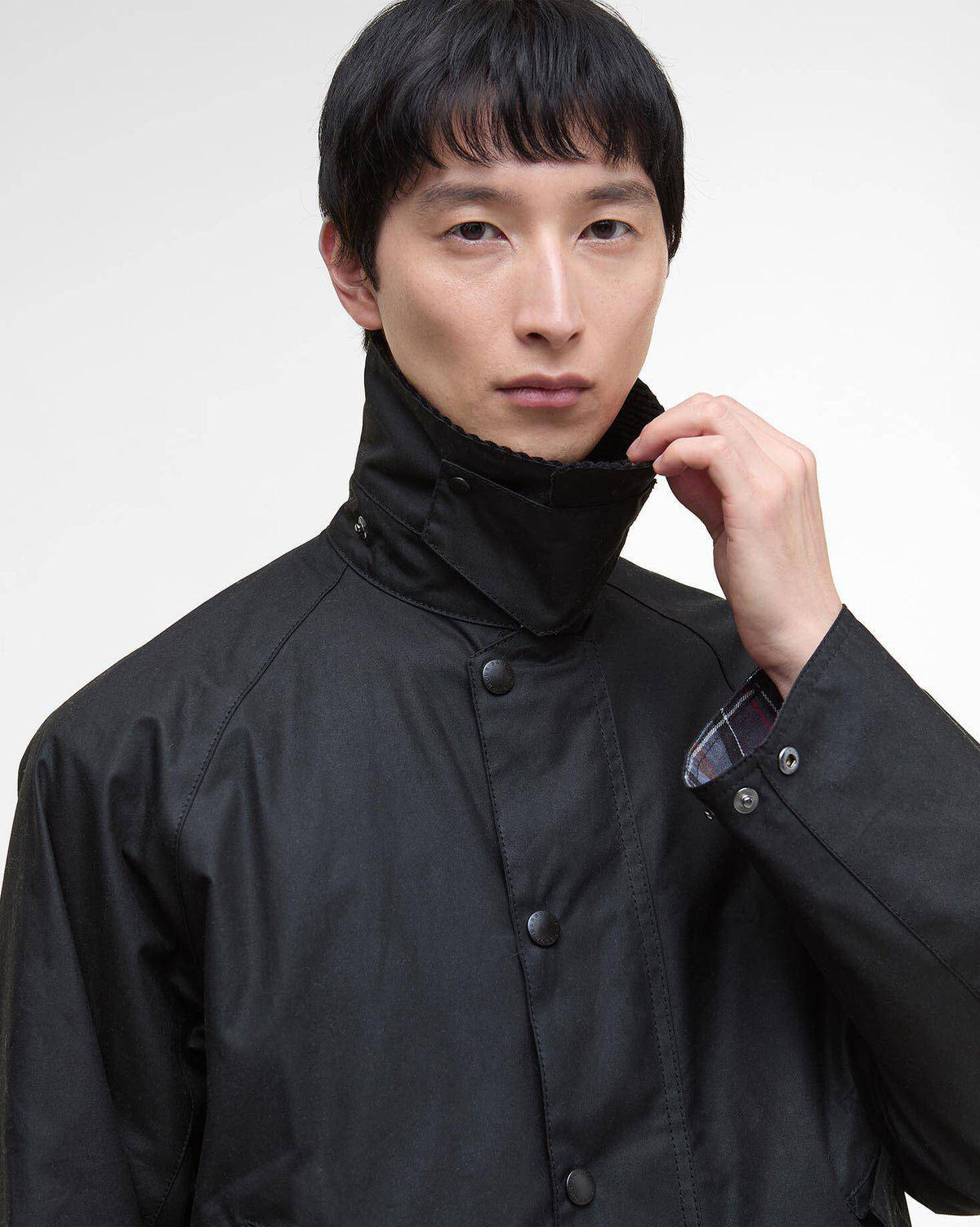 Barbour Heritage Modified Transport Waxed Jacket - Black