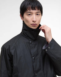 Barbour Heritage Modified Transport Waxed Jacket - Black