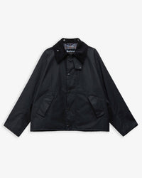 Barbour Heritage Modified Transport Waxed Jacket - Black