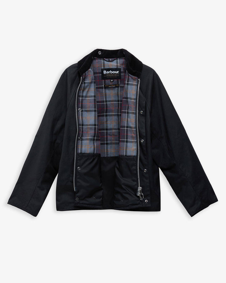 Barbour Heritage Modified Transport Waxed Jacket - Black
