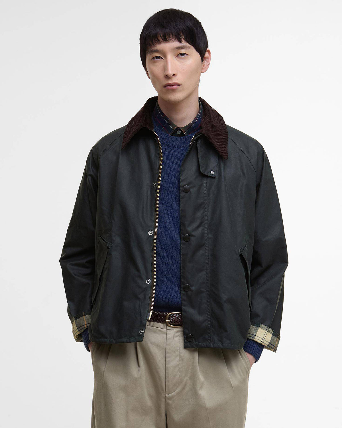 Barbour Heritage Modified Transport Waxed Jacket - Sage