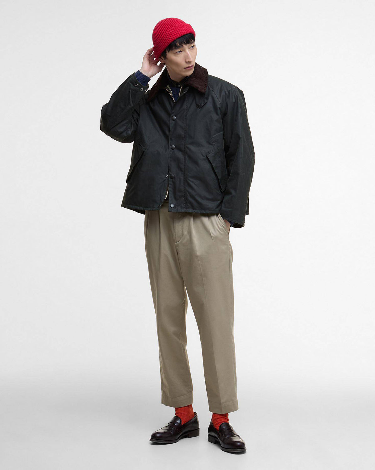 Barbour Heritage Modified Transport Waxed Jacket - Sage
