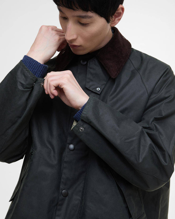 Barbour Heritage Modified Transport Waxed Jacket - Sage