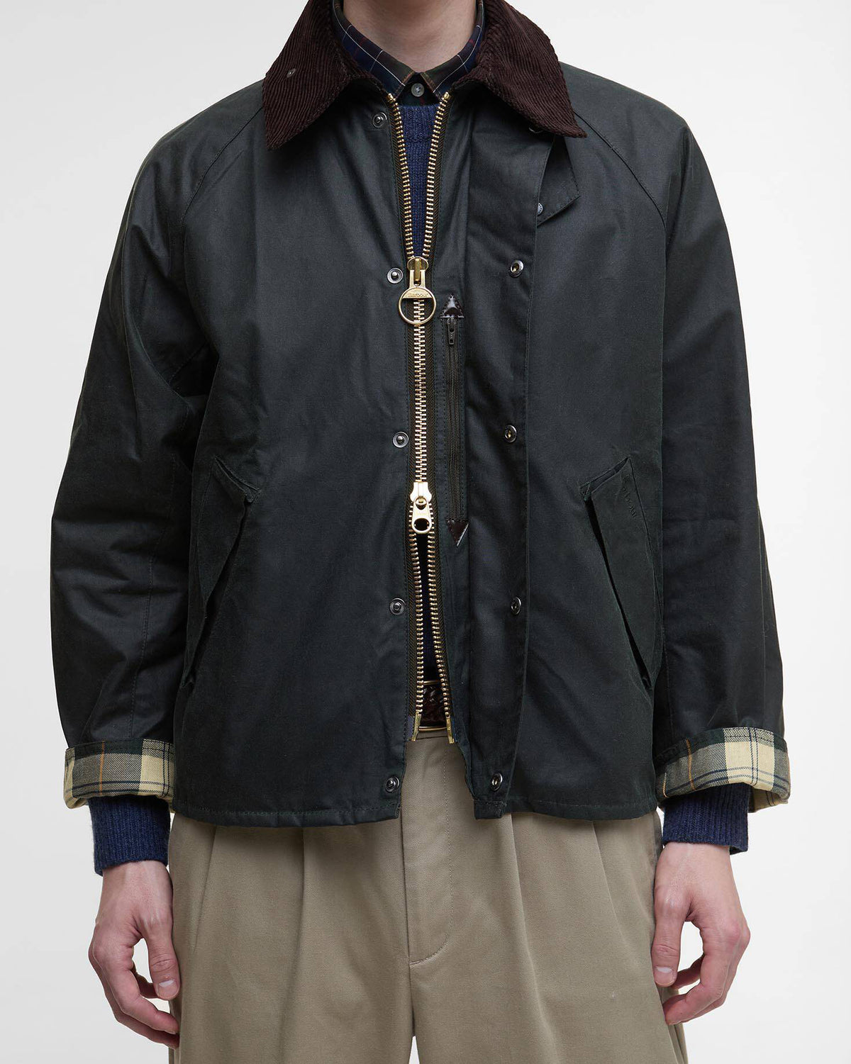 Barbour Heritage Modified Transport Waxed Jacket - Sage