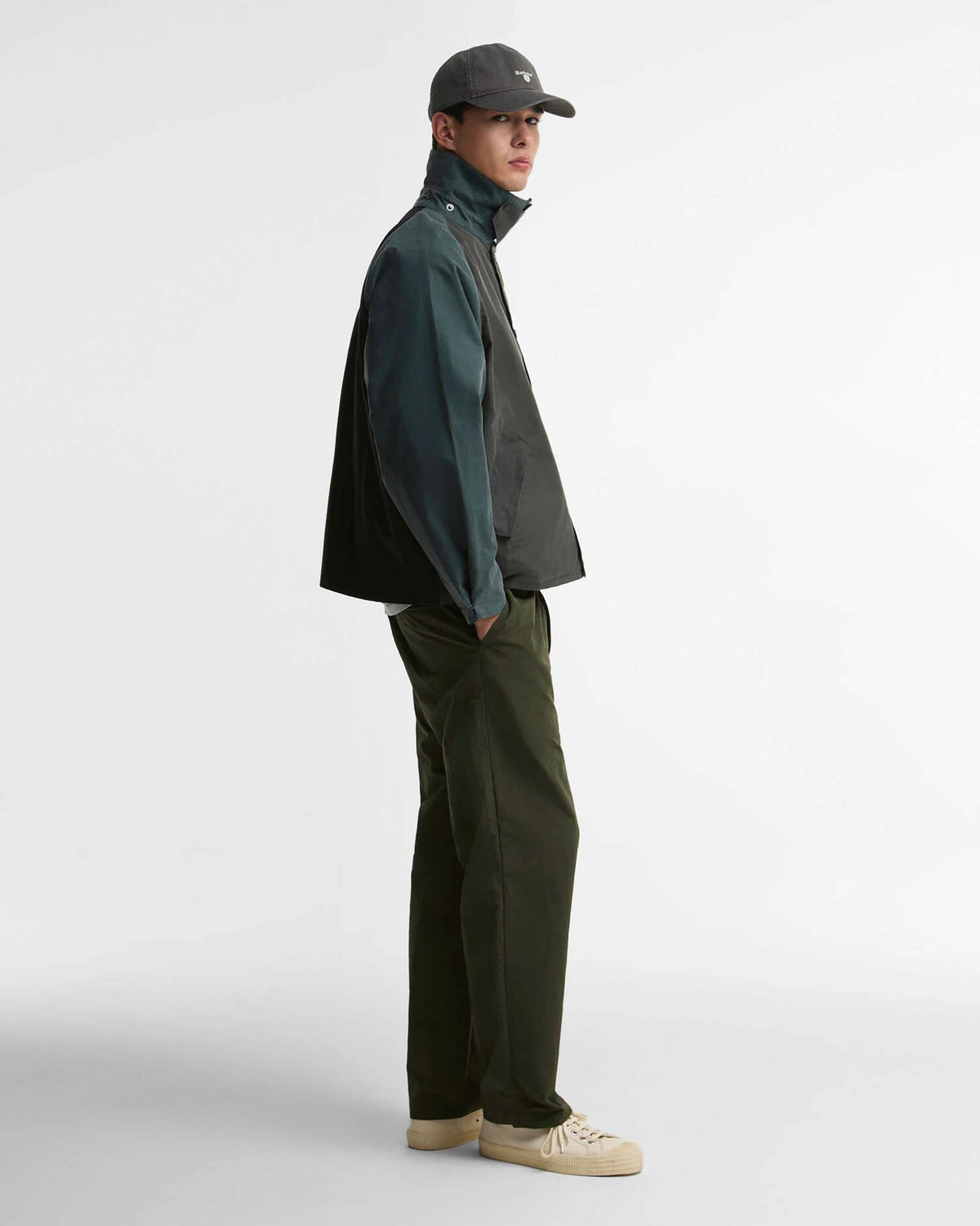 Barbour Heritage Patchwork Transport Waxed Jacket - Black Multi | Barbour Jackets & Coats | Jeanstore