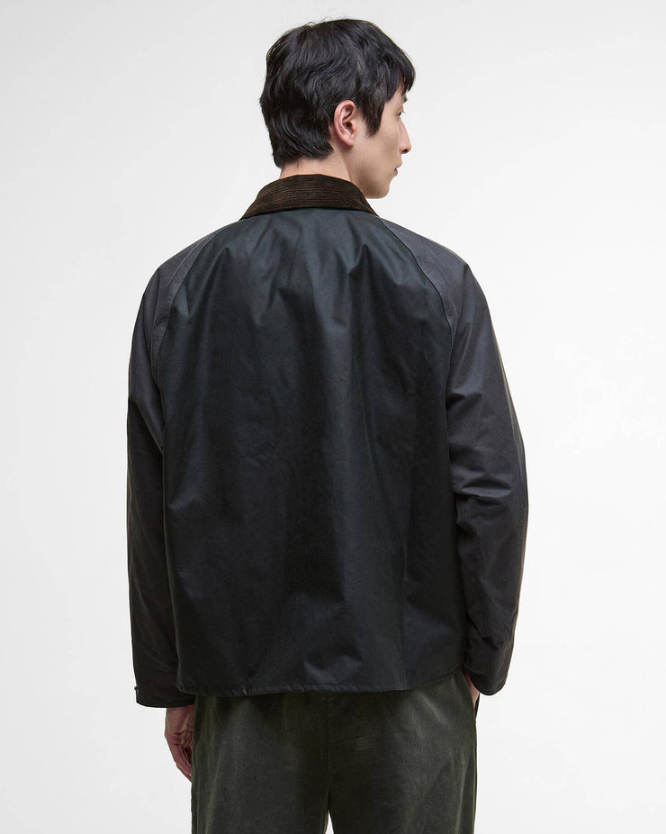 Barbour Heritage Patchwork Transport Waxed Jacket - Sage Multi