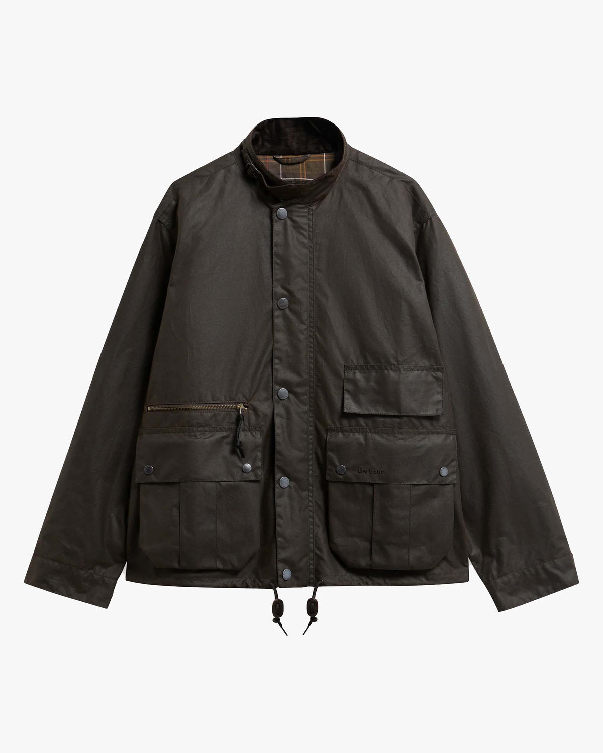 Barbour Heritage Modified Ursula Waxed Jacket - Dark Brown