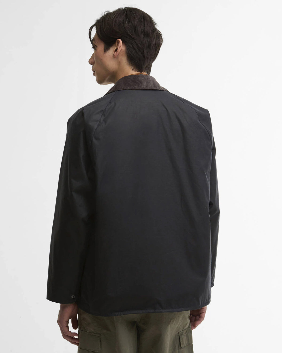Barbour Heritage Modified Beaufort Spectator Waxed Jacket - Navy