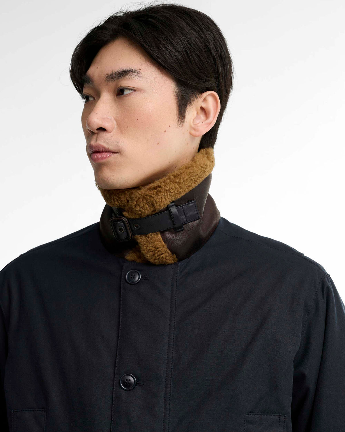 Barbour Heritage Winter Endurance Waxed Jacket - Navy