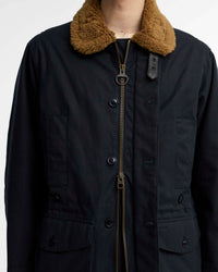 Barbour Heritage Winter Endurance Waxed Jacket - Navy