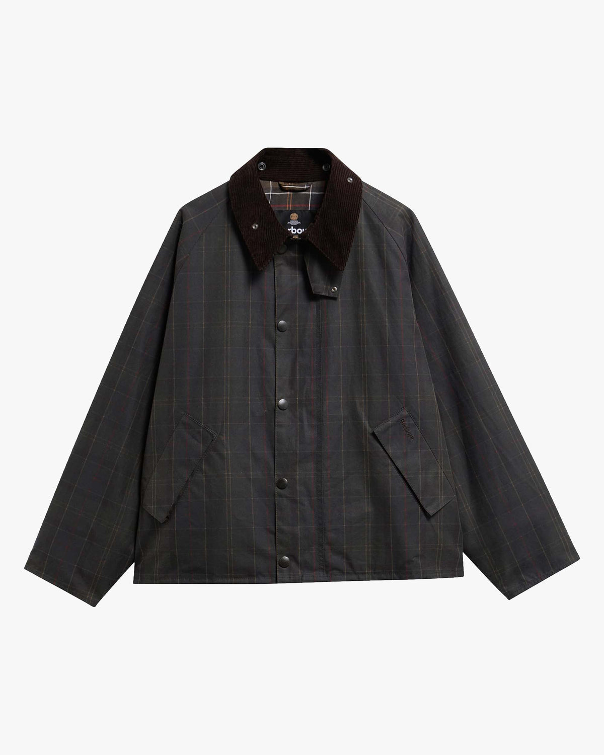 Barbour Heritage Tartan Transport Waxed Jacket - Dark Tartan | Barbour Jackets & Coats | Jeanstore