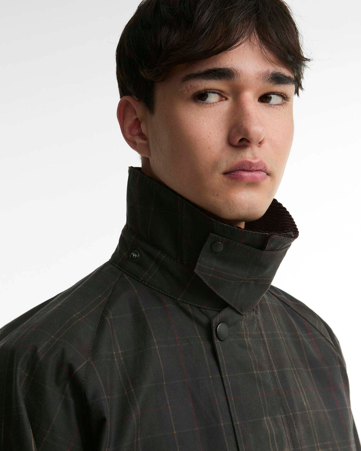 Barbour Heritage Tartan Transport Waxed Jacket - Dark Tartan | Barbour Jackets & Coats | Jeanstore