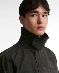 Barbour Heritage Tartan Transport Waxed Jacket - Dark Tartan | Barbour Jackets & Coats | Jeanstore