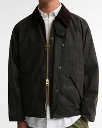 Barbour Heritage Tartan Transport Waxed Jacket - Dark Tartan | Barbour Jackets & Coats | Jeanstore