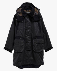 Barbour x Norbit Long Waxed Jacket - Navy