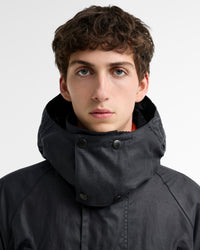 Barbour x Norbit Long Waxed Jacket - Navy