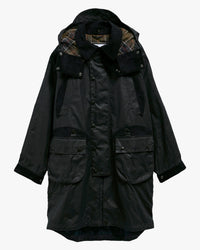Barbour x Norbit Long Waxed Jacket - Sage | Barbour Jackets & Coats | Jeanstore