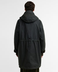 Barbour x Norbit Long Waxed Jacket - Sage | Barbour Jackets & Coats | Jeanstore