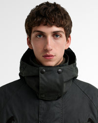 Barbour x Norbit Long Waxed Jacket - Sage | Barbour Jackets & Coats | Jeanstore