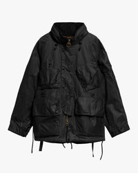Barbour x Norbit Ripstop Waxed Jacket - Black | Barbour Jackets & Coats | Jeanstore