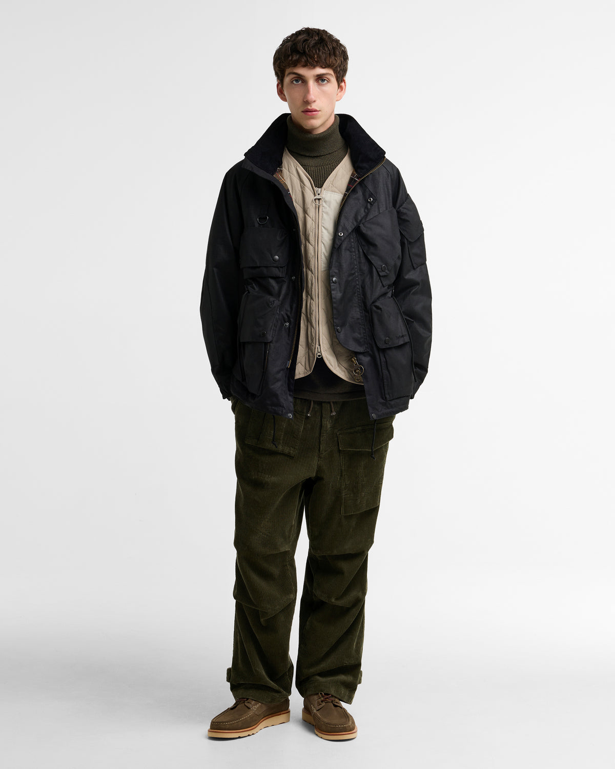 Barbour x Norbit Ripstop Waxed Jacket - Black | Barbour Jackets & Coats | Jeanstore