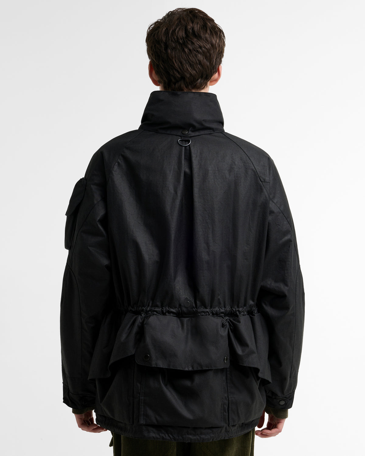 Barbour x Norbit Ripstop Waxed Jacket - Black | Barbour Jackets & Coats | Jeanstore