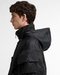 Barbour x Norbit Ripstop Waxed Jacket - Black | Barbour Jackets & Coats | Jeanstore