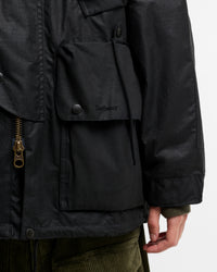 Barbour x Norbit Ripstop Waxed Jacket - Black | Barbour Jackets & Coats | Jeanstore