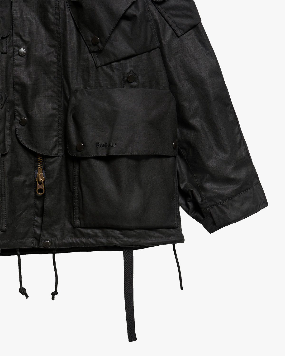 Barbour x Norbit Ripstop Waxed Jacket - Black | Barbour Jackets & Coats | Jeanstore