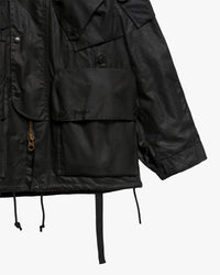 Barbour x Norbit Ripstop Waxed Jacket - Black | Barbour Jackets & Coats | Jeanstore