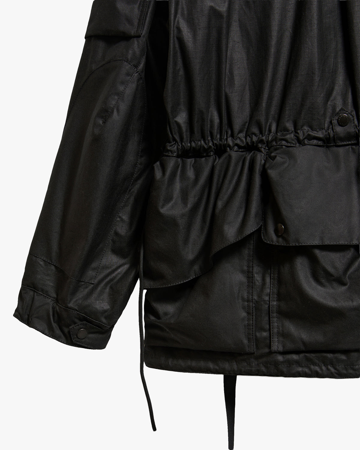 Barbour x Norbit Ripstop Waxed Jacket - Black | Barbour Jackets & Coats | Jeanstore