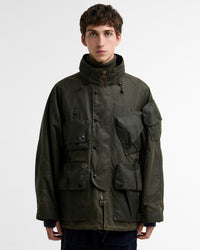 Barbour x Norbit Ripstop Waxed Jacket - Archive Olive